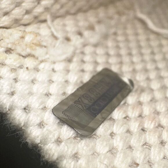 Jimmy Choo Pegasi Large Canvas Tote Bag Off White Neutral Star Studded - Picture 5 of 16